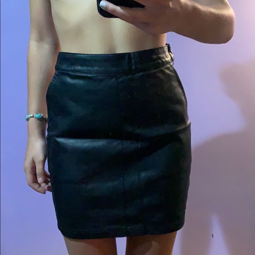 Pleather Skirt